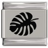 SL016 Monstera House Plant Leaf Laser Engraved Italian Charm 