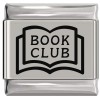 SL913 Book Club Laser Engraved Italian Charm