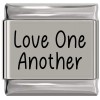 SL980 Love One Another Laser Engraved Italian Charm