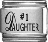 NO007 Number 1 Daughter Laser Italian Charm