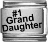 SL193 Number 1 Grand Daughter Laser Italian Charm