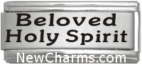 SS712 Beloved Holy Spirit Superlink Laser Italian Charm