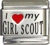 I Love my Girl Scout Italian Charm 