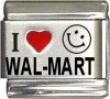 I Love Wal-Mart Italian Charm 