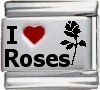 I Love Roses Italian Charm 