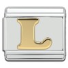 Gold Letter Italain Charms