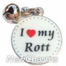 JR101 I Love My Rottweiller ORing Charm