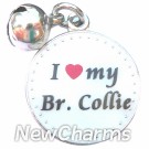 JR105 I Love My Border Collie ORing Charm