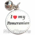 JR175 I Love My Pomeranian ORing Charm