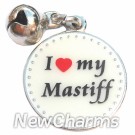 JR177 I Love My Mastiff ORing Charm