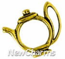 JS102 Gold Open Teapot ORing Charm