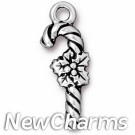 JT235 Silver Candy Cane O-Ring Charm 