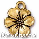 JT237 Gold Apple Blossom O-Ring Charm 