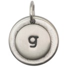 JT407 Letter G Charm with O-Ring