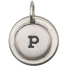 JT416 Letter P Charm with O-Ring