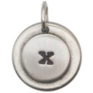 JT424 Letter X Charm with O-Ring