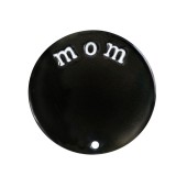 DA939 Mom Plate in Black for 25mm Locket