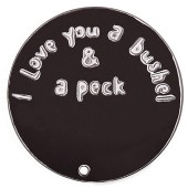 DA959 Love You Bushel and a Peck Plate in Black for 30mm Locket