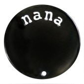 DA964 Nana Plate in Black for 30mm Locket