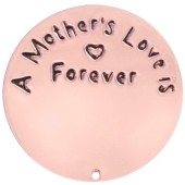 DA974 Mothers Love Is Forever Plate in Rose Gold for 30mm Locket