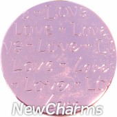 Rose Gold Handwritten Love Disk