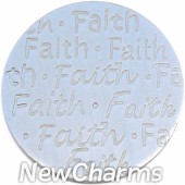 Brushed Silver Handwritten Faith Disk