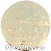 Gold Handwritten Faith Disk