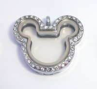 AX103 Mickey Locket Silver with Necklace