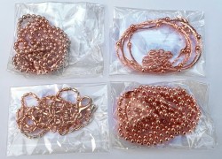 AX203 Assorted Styles Rose Gold Necklaces
