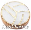 H1071 Volleyball Floating Locket Charm