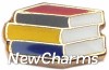 H1080 Stack of Books Floating Locket Charm