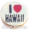 H1197 I Love Hawaii Floating Locket Charm