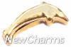H1247 Gold Dolphin Floating Locket Charm
