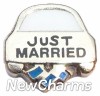 H1595 Just Married Floating Locket Charm