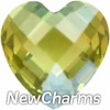 August Checkerboard Heart Floating Locket Charm (clearance)