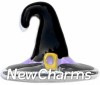 H3111 Witch Hat Floating Locket Charm