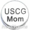 H4113 USCG Mom Floating Locket Charm