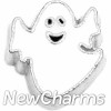 H4145 Cute Ghost Floating Locket Charm