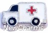 H4146 Ambulance Floating Locket Charm