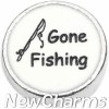 H4539 Gone Fishing Floating Locket Charm
