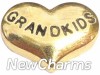 H5038gold Grandkids Gold Heart Floating Locket Charm