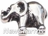H5083 Silver Elephant Floating Locket Charm