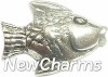 H6140 Silver Fish Floating Locket Charm
