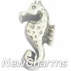 H6141 Silver Seahorse Floating Locket Charm