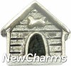 H6150 Silver Dog House Floating Locket Charm