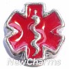 H6201 Red Medical Symbol Floating Locket Charm