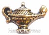 H6207 Vintage Gold Genie Lamp Floating Locket Charm