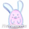 H6241 Pink Bunny Floating Locket Charm