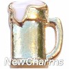 H7173 Gold Beer Mug Floating Locket Charm