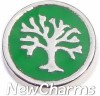 H7201 Tree of Life on Green Floating Locket Charm